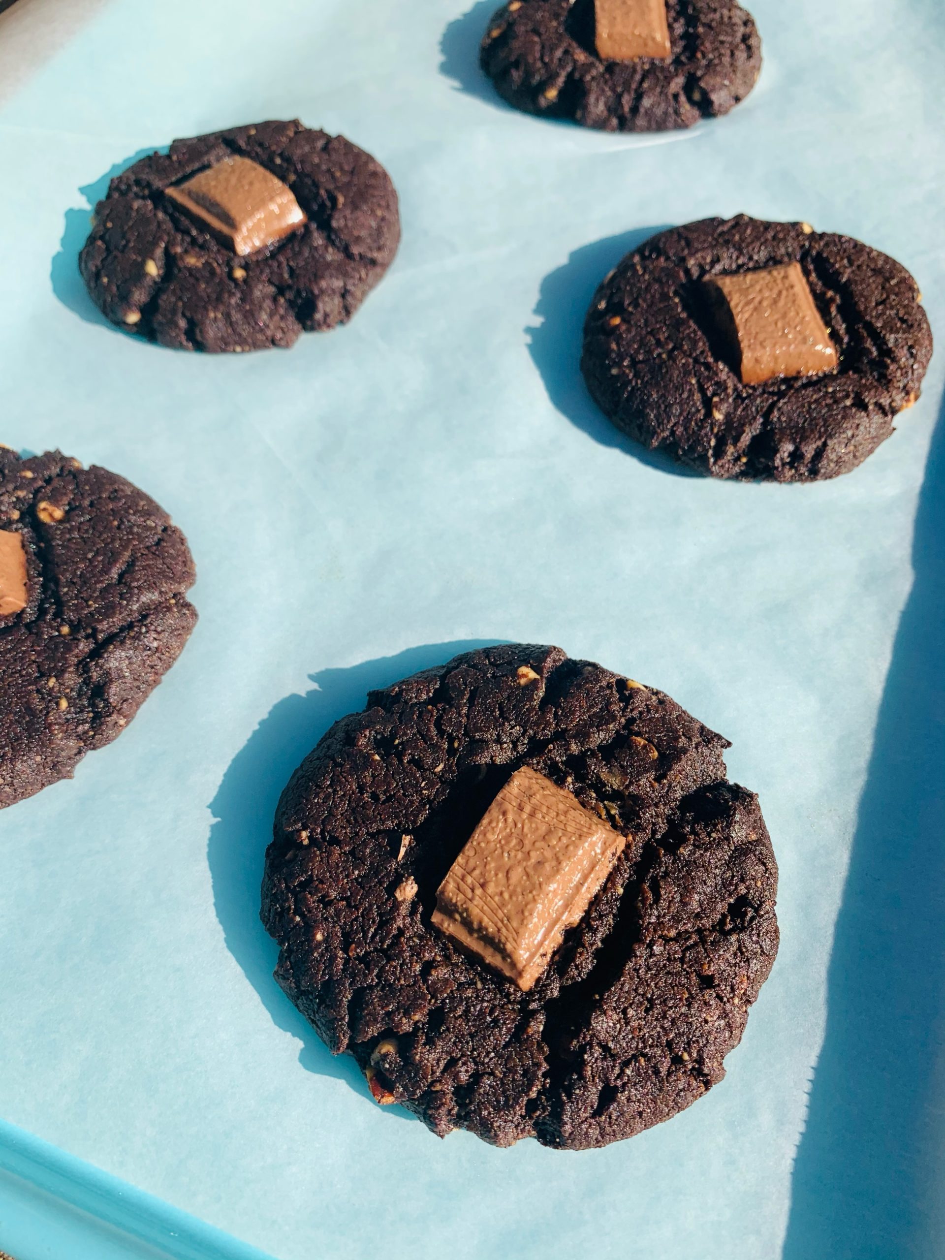 Chewy Peanut Butter Chocolate Cookies